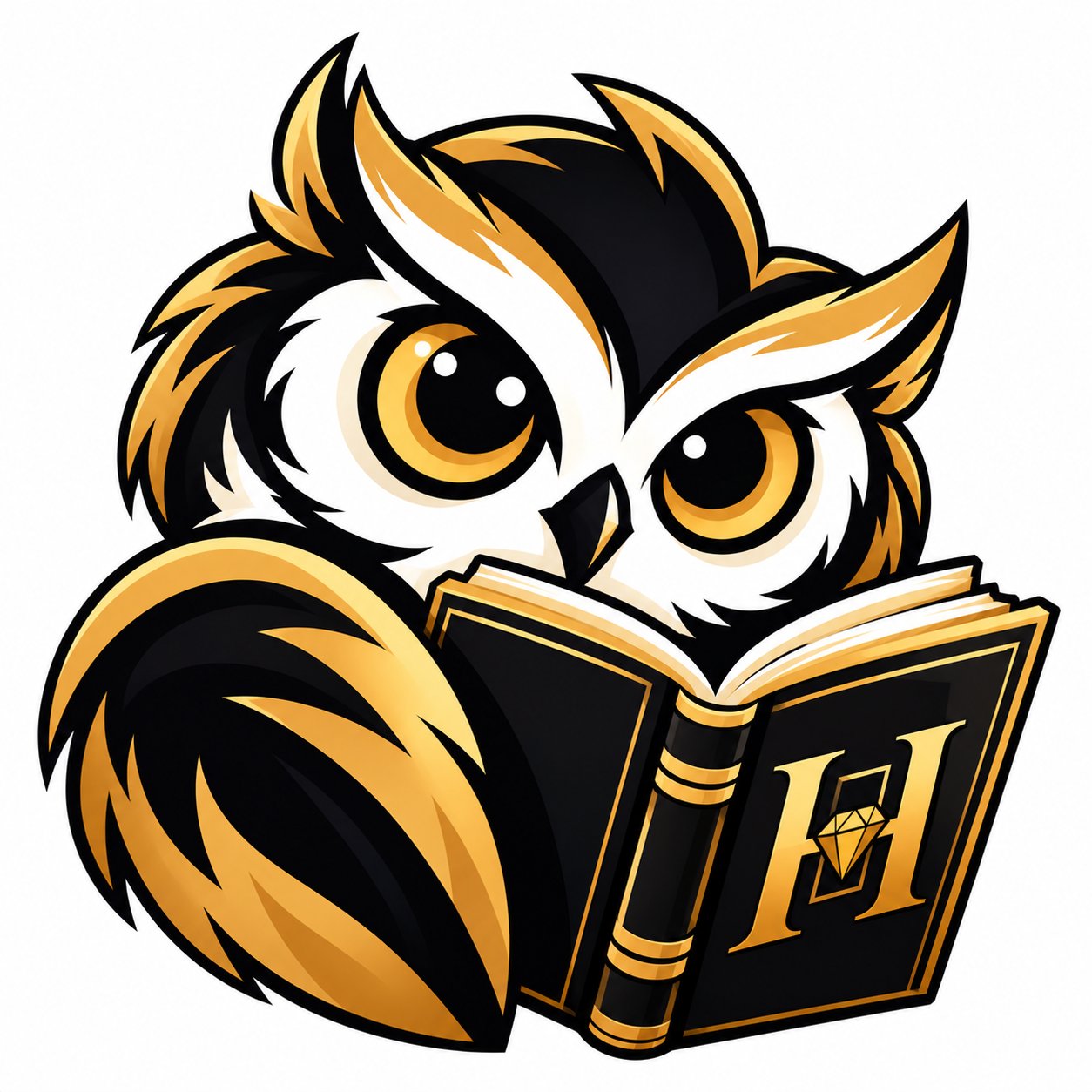 The HIYASAT owl, reading a book of stories